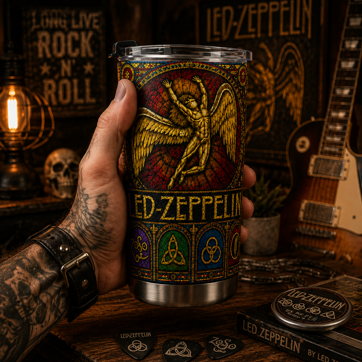 Rock Lovers - Classic Rock Legends Led-Zeppelin Tumbler Version 10