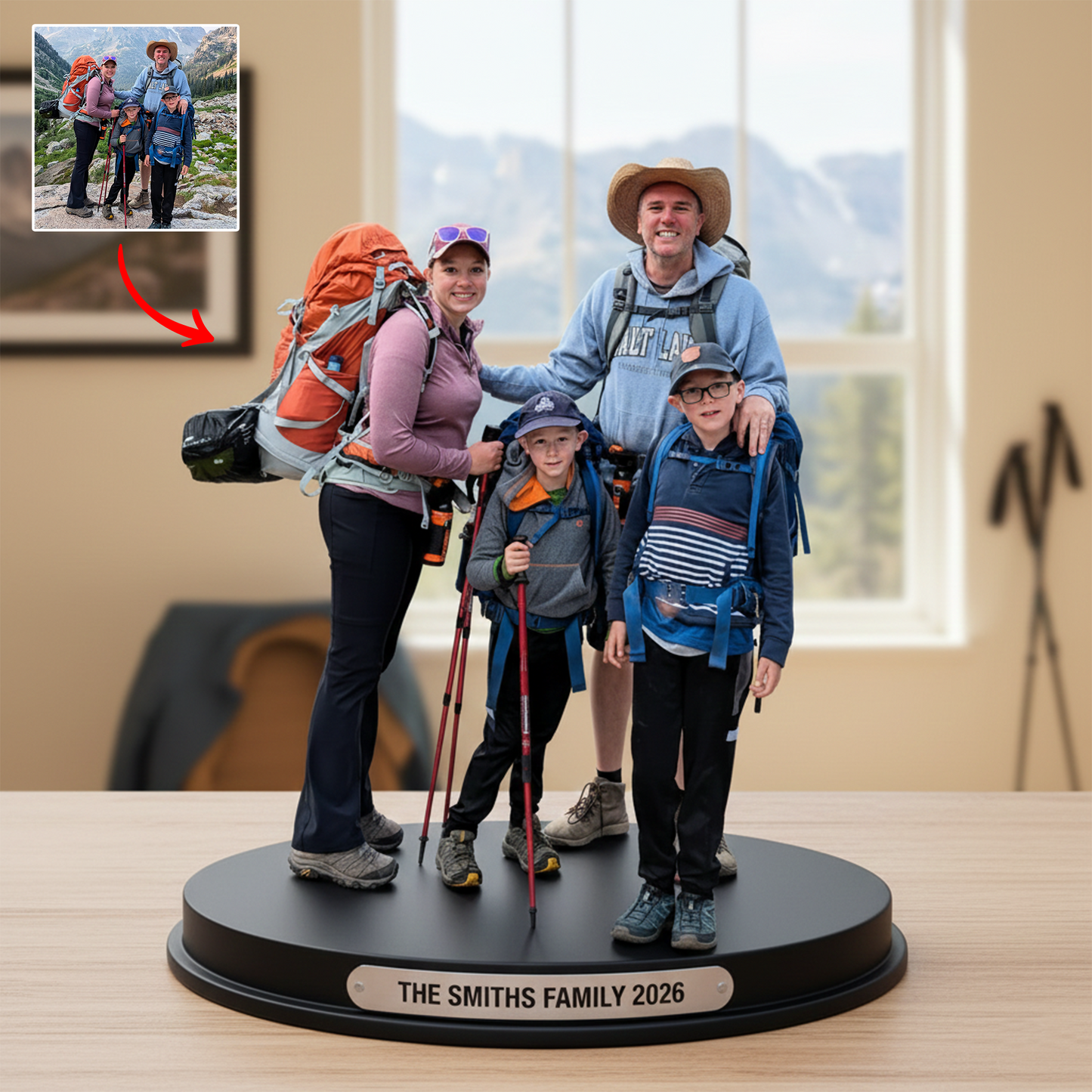 Every Step on the Trail – Personalized Hiking Acrylic Plaque