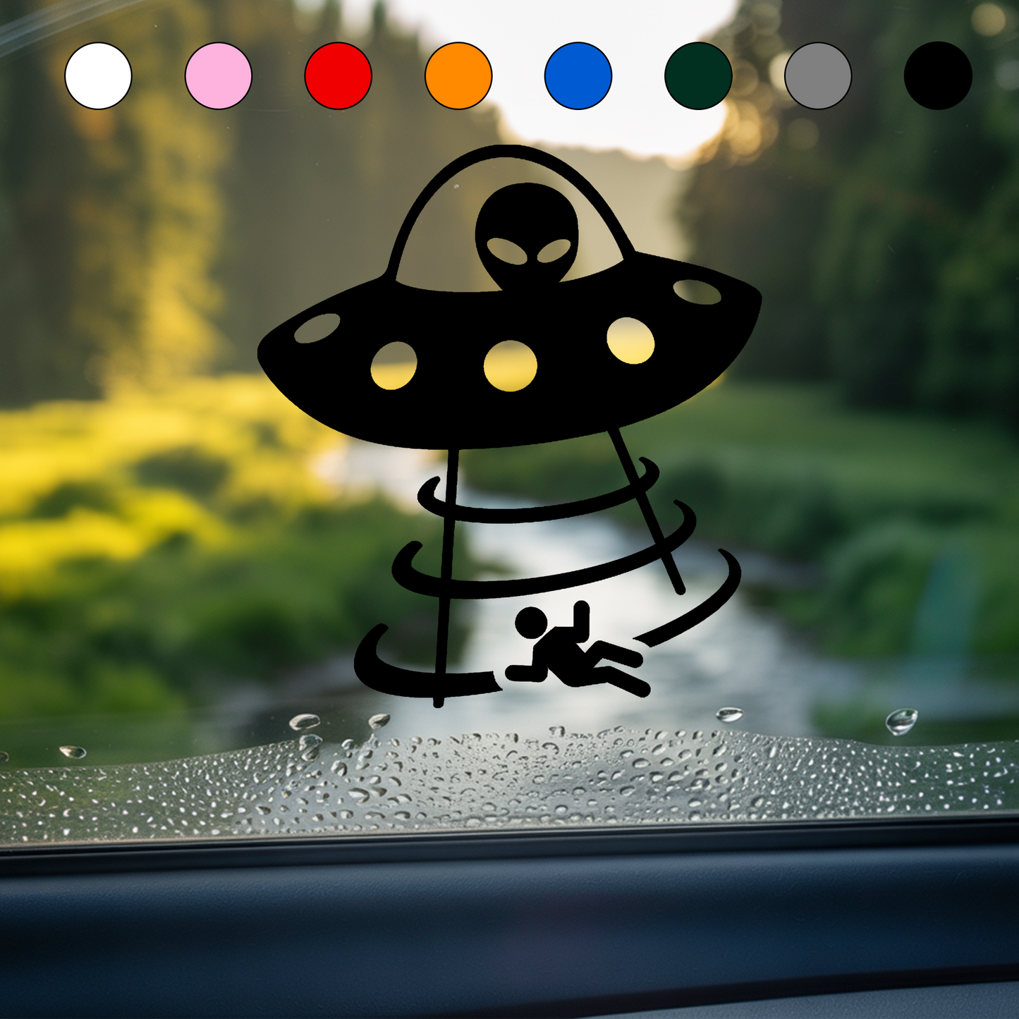 UFO & Alien Abduction Sticker