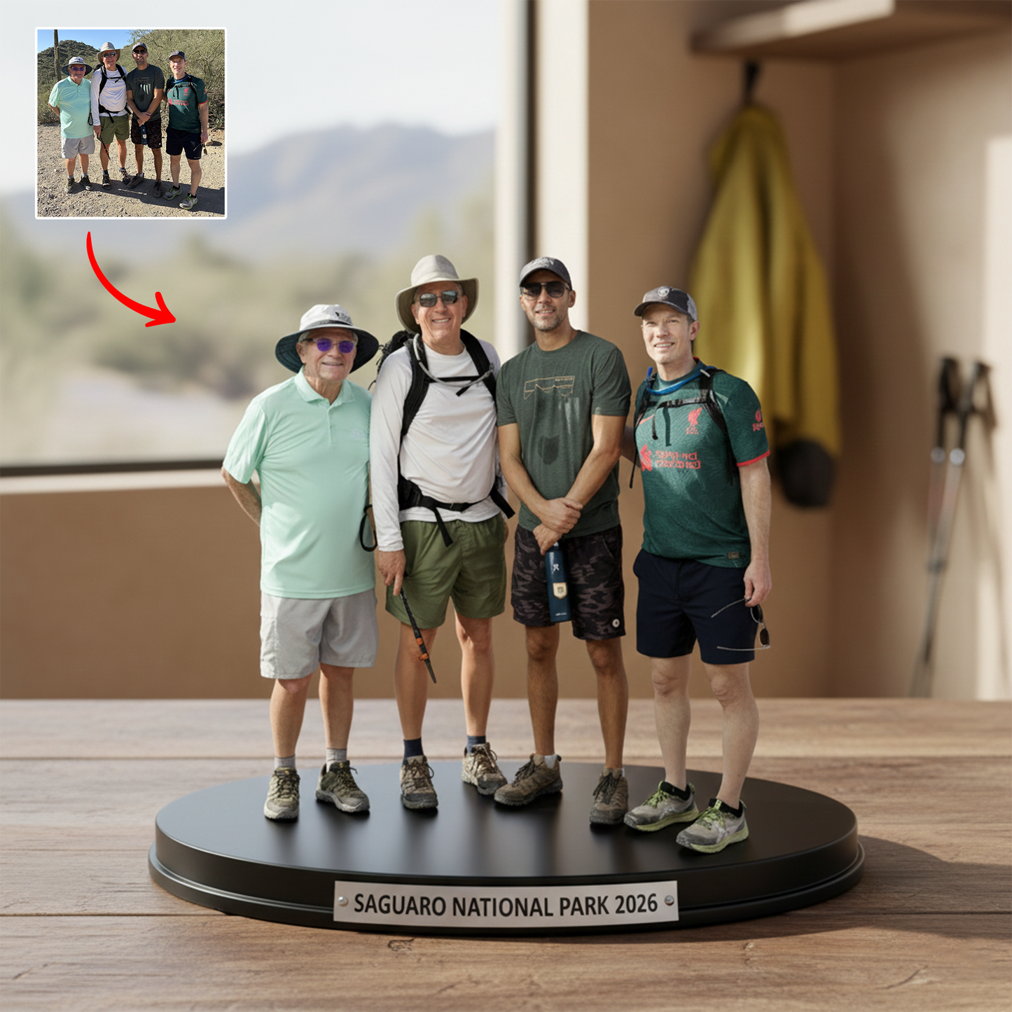 Every Step on the Trail – Personalized Hiking Acrylic Plaque