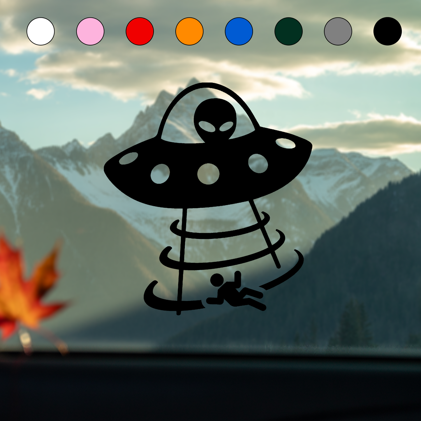 UFO & Alien Abduction Sticker