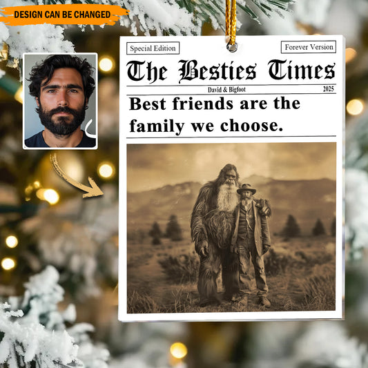 Bigfoot & Me – Personalized Best Friend Ornament