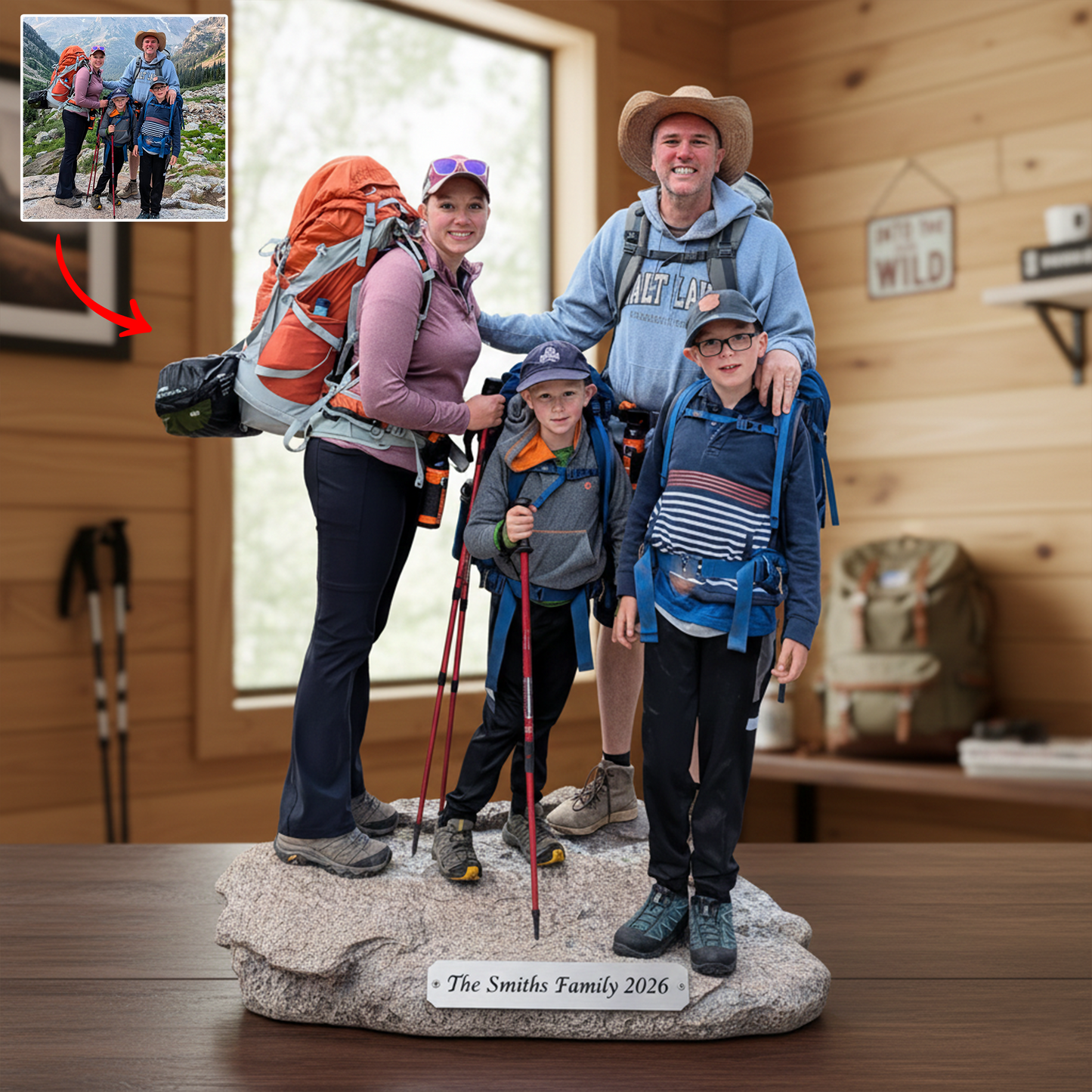 Life on the Trail – Personalized Hiking Acrylic Plaque