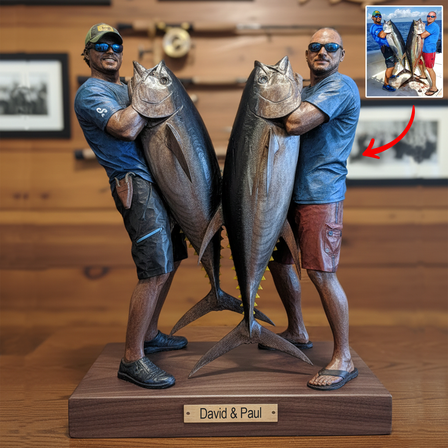 Fishing Is Life – Personalized Photo Acrylic Plaque