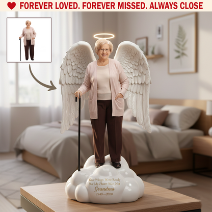 Angel Wings Memorial – Personalized Custom Shaped Acrylic Plaque