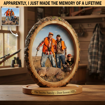 Legacy in the Wild – Personalized Hunting Photo Acrylic Plaque