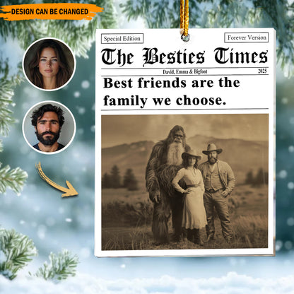 Bigfoot & Me – Personalized Best Friend Ornament