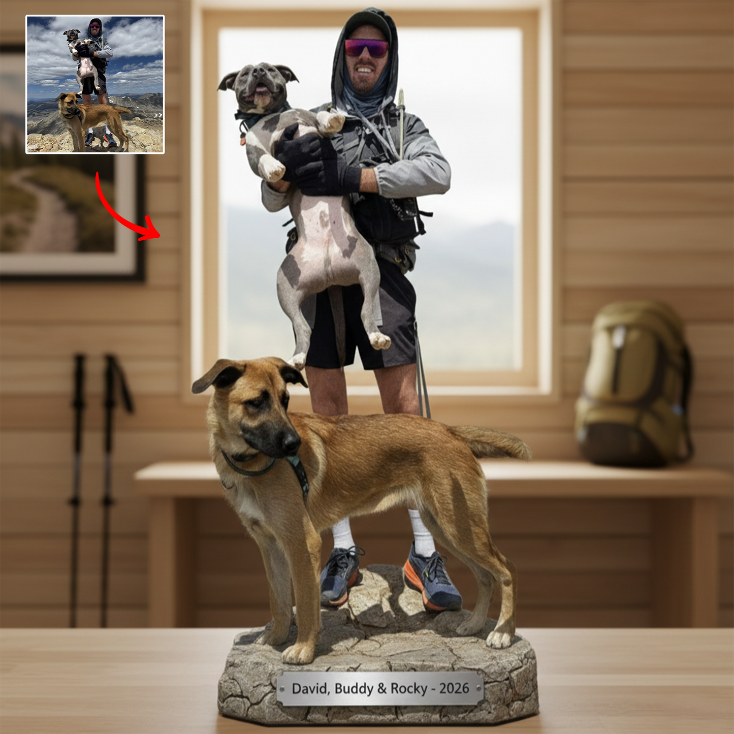 Life on the Trail – Personalized Hiking Acrylic Plaque