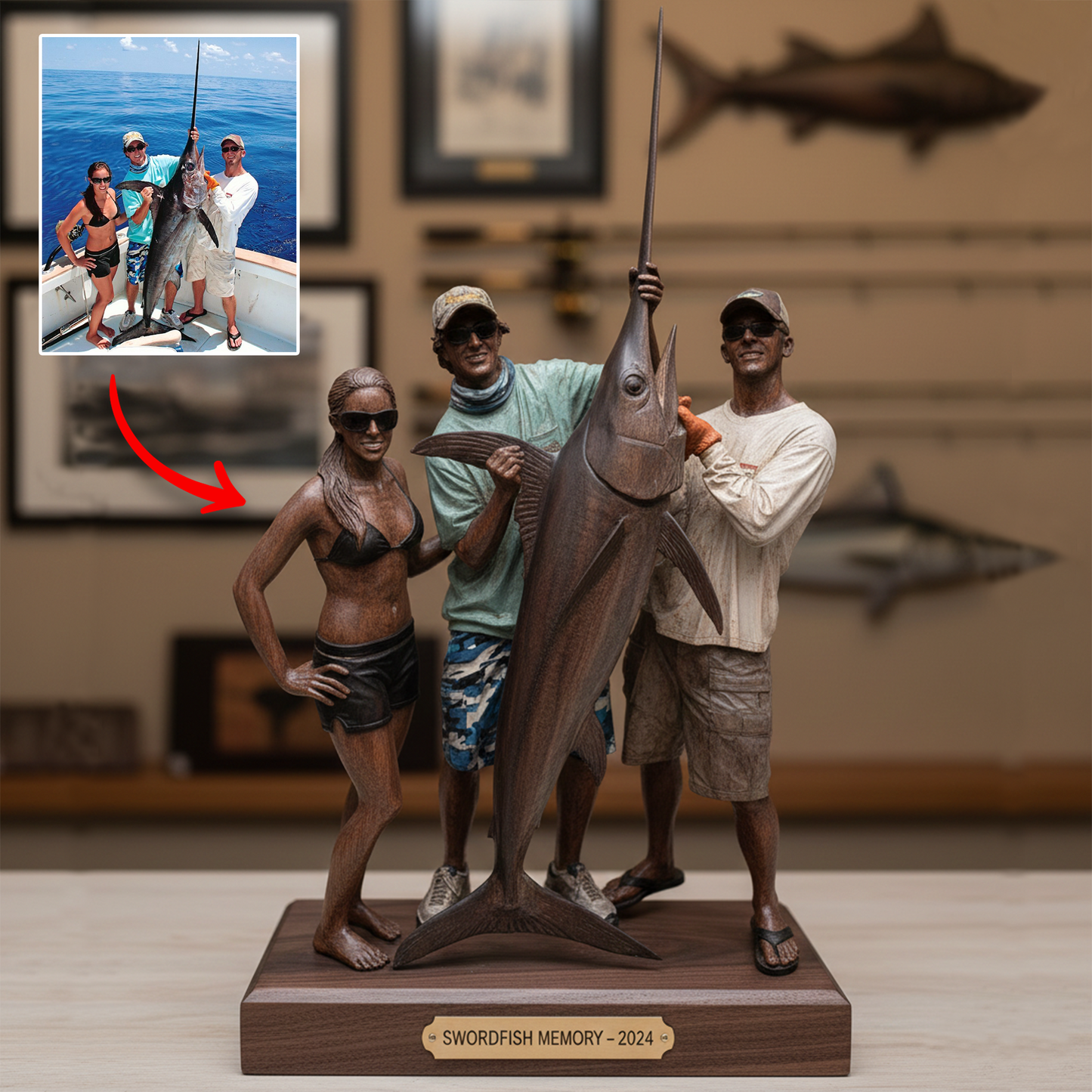 Fishing Is Life – Personalized Photo Acrylic Plaque