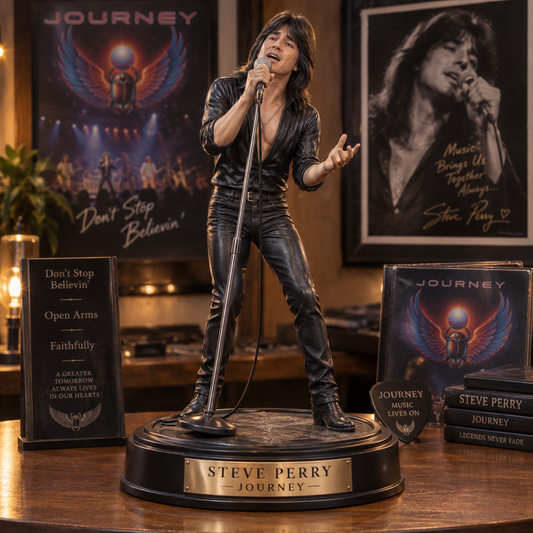 Steve Perry Don’t Stop Believin’ – Journey Collectible Acrylic Plaque Table Decor