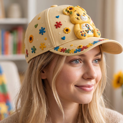 Personalized Autism Bear Classic Cap