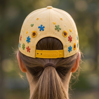Personalized Autism Bear Classic Cap