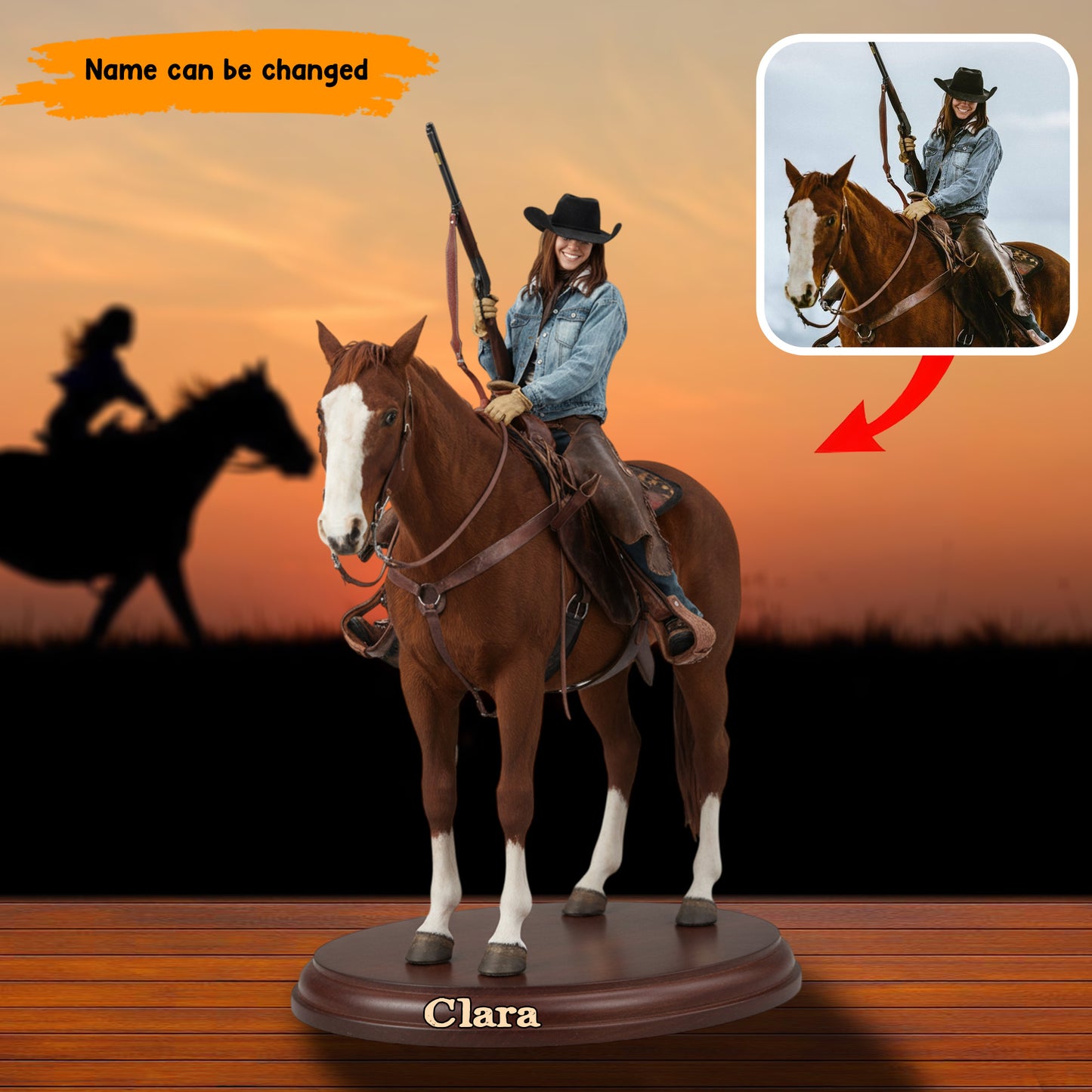 Rider Legend – Personalized Western Acrylic Plaque
