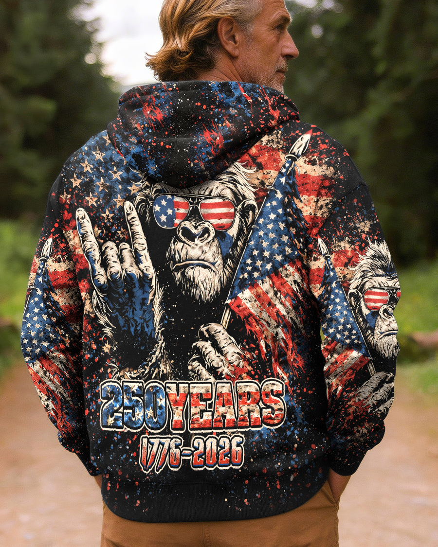 BIGFOOT GRUNGE STARS AND STRIPES ALL OVER PRINT SHIRT