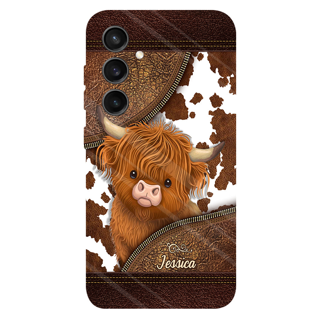 Love Highland Cow - Personalized Full Print Phone Case
