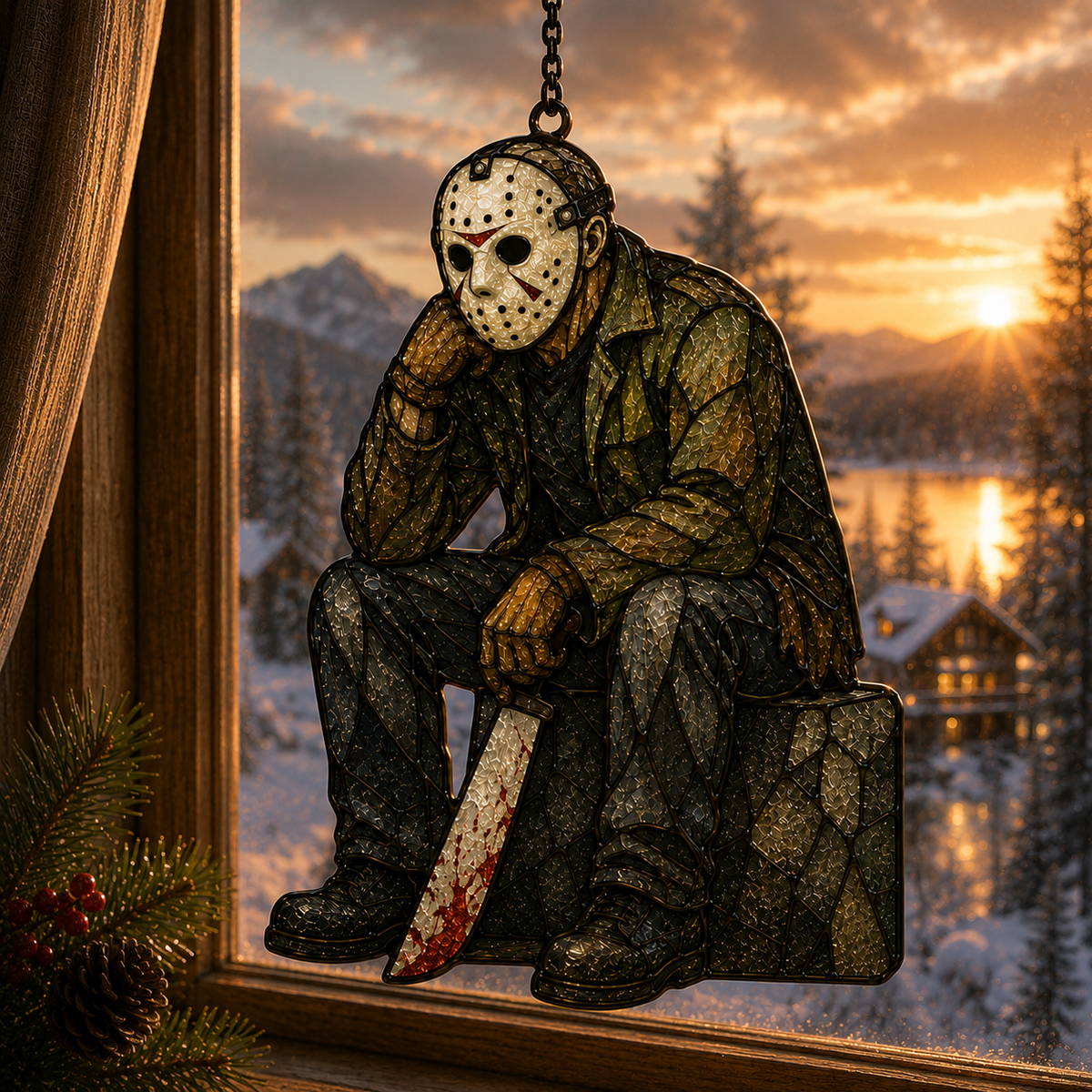 Halloween Horror Acrylic Window Hanging Decor