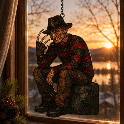 Halloween Horror Acrylic Window Hanging Decor