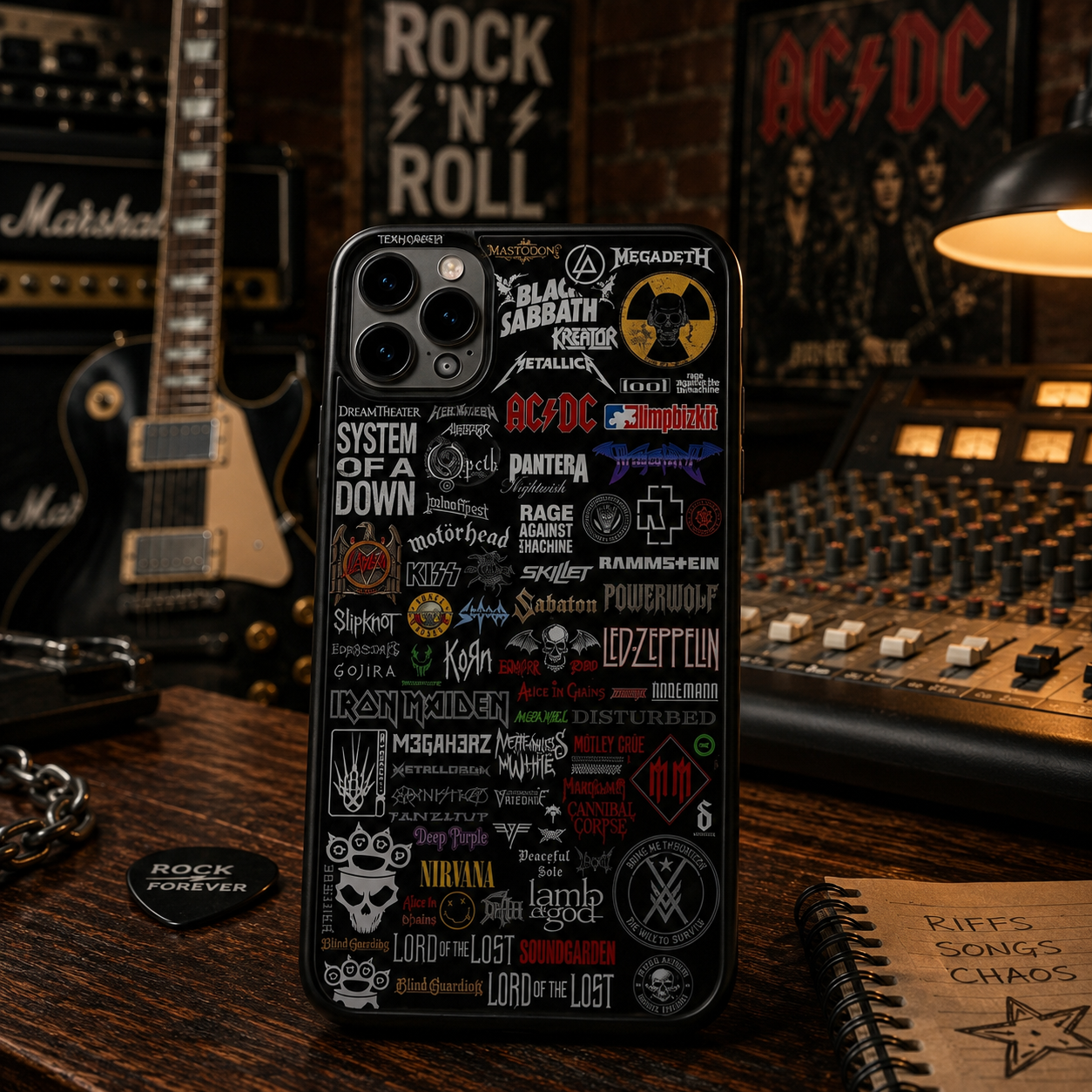 Rock Lovers - Classic Rock Legends Phone Case Version 3