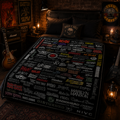 Rock Lovers - Classic Rock Legends Blanket Version 4