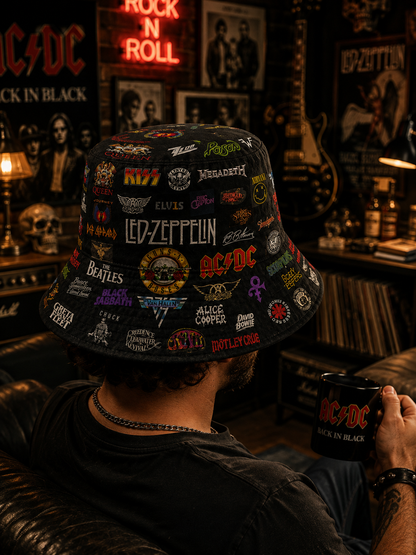 Classic Rock All Over Bucket Hat Version 3