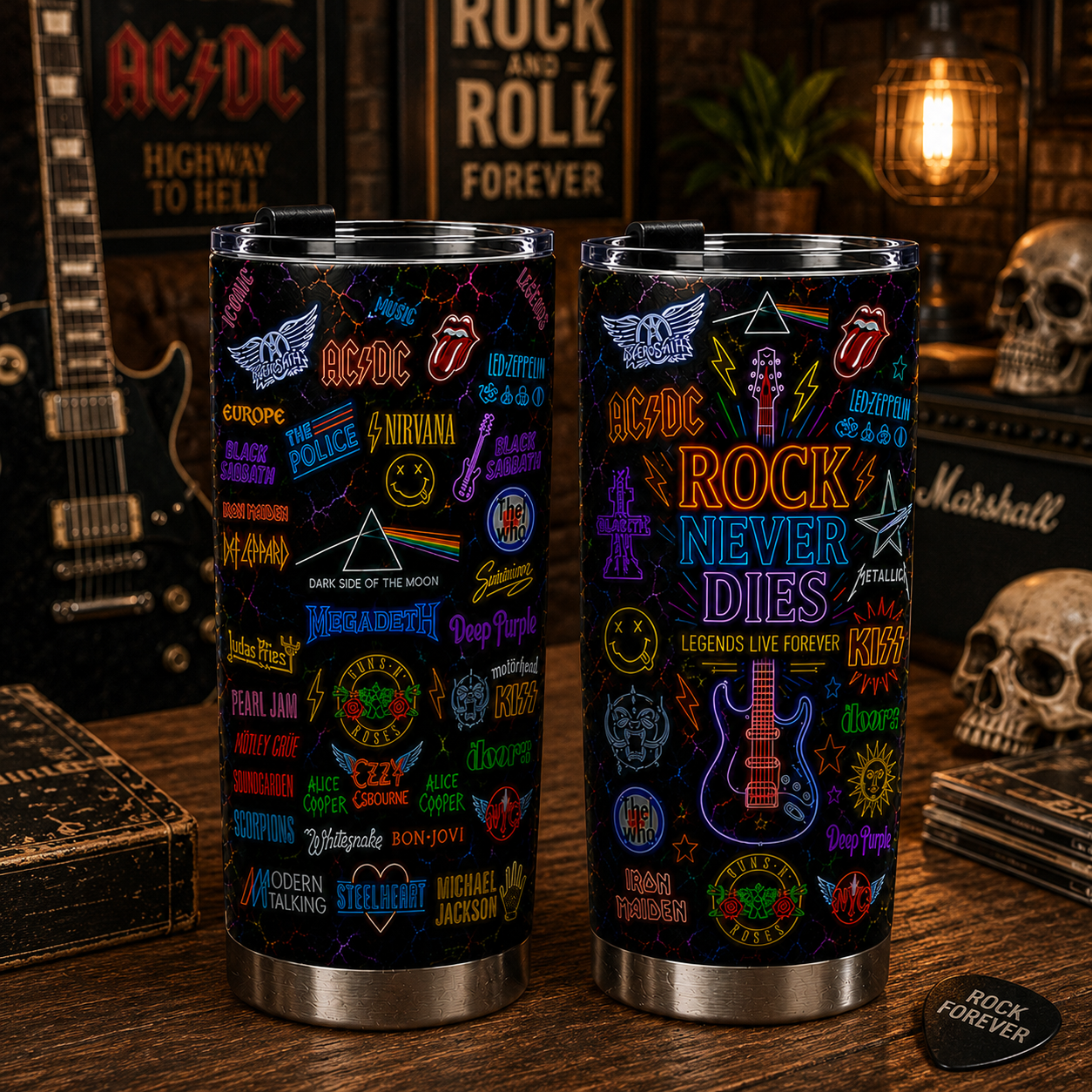 Rock Lovers - Classic Rock Legends Tumbler Version 15