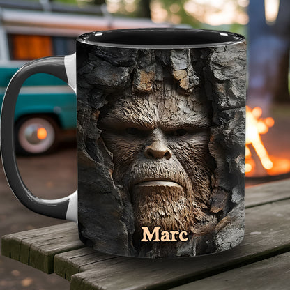 Grump in the Woods – Personalized Funny Bigfoot Accent Mug
