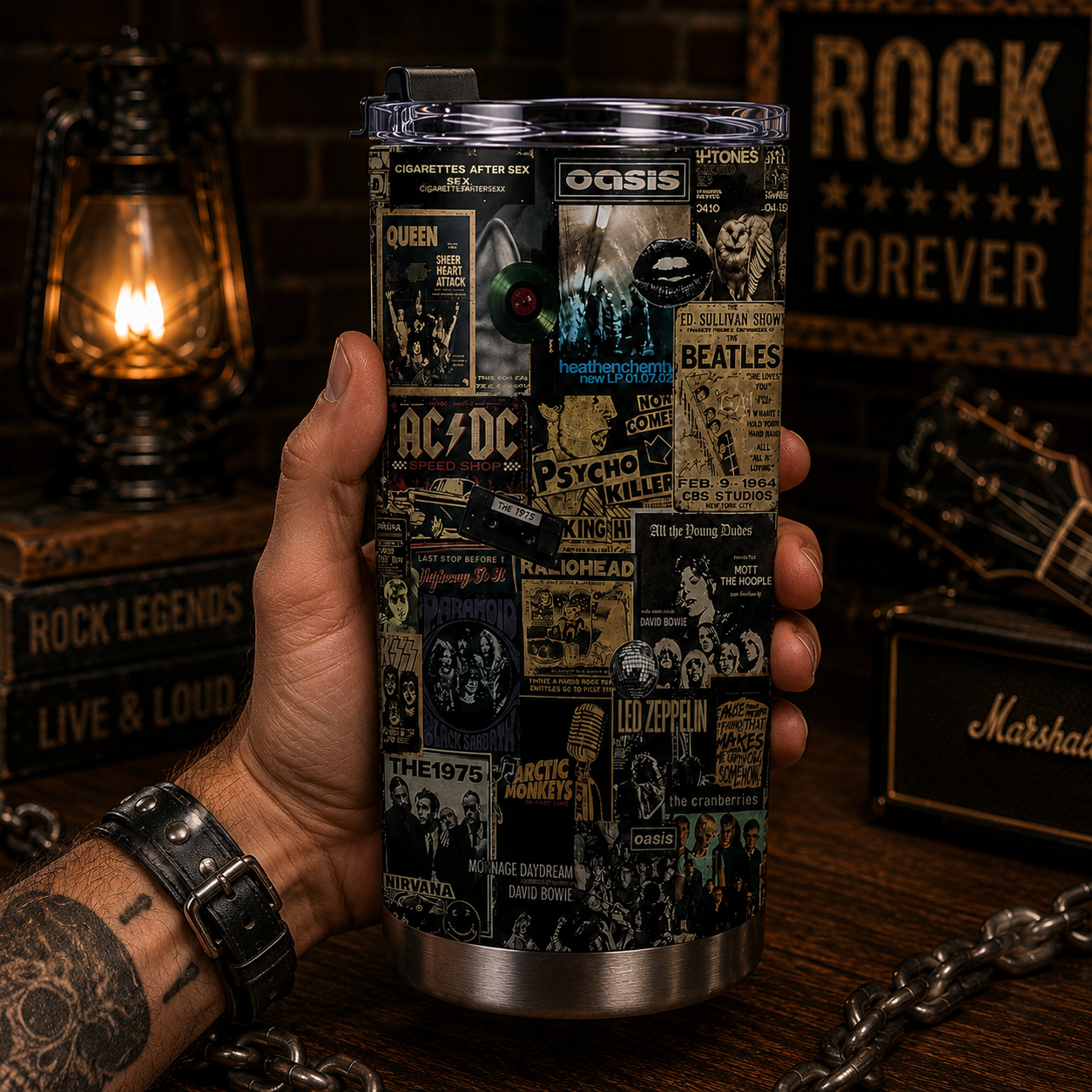 Rock Lovers - Classic Rock Legends Tumbler Version 8