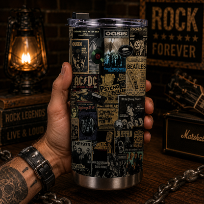 Rock Lovers - Classic Rock Legends Tumbler Version 8