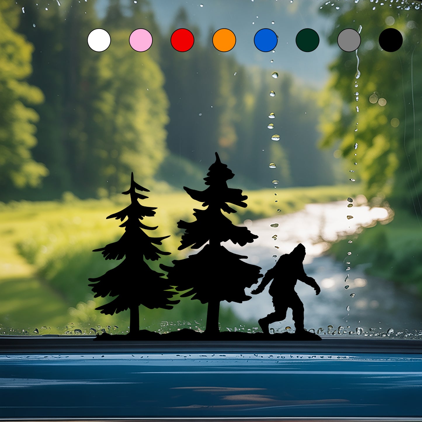 Bigfoot Windshield Stickers