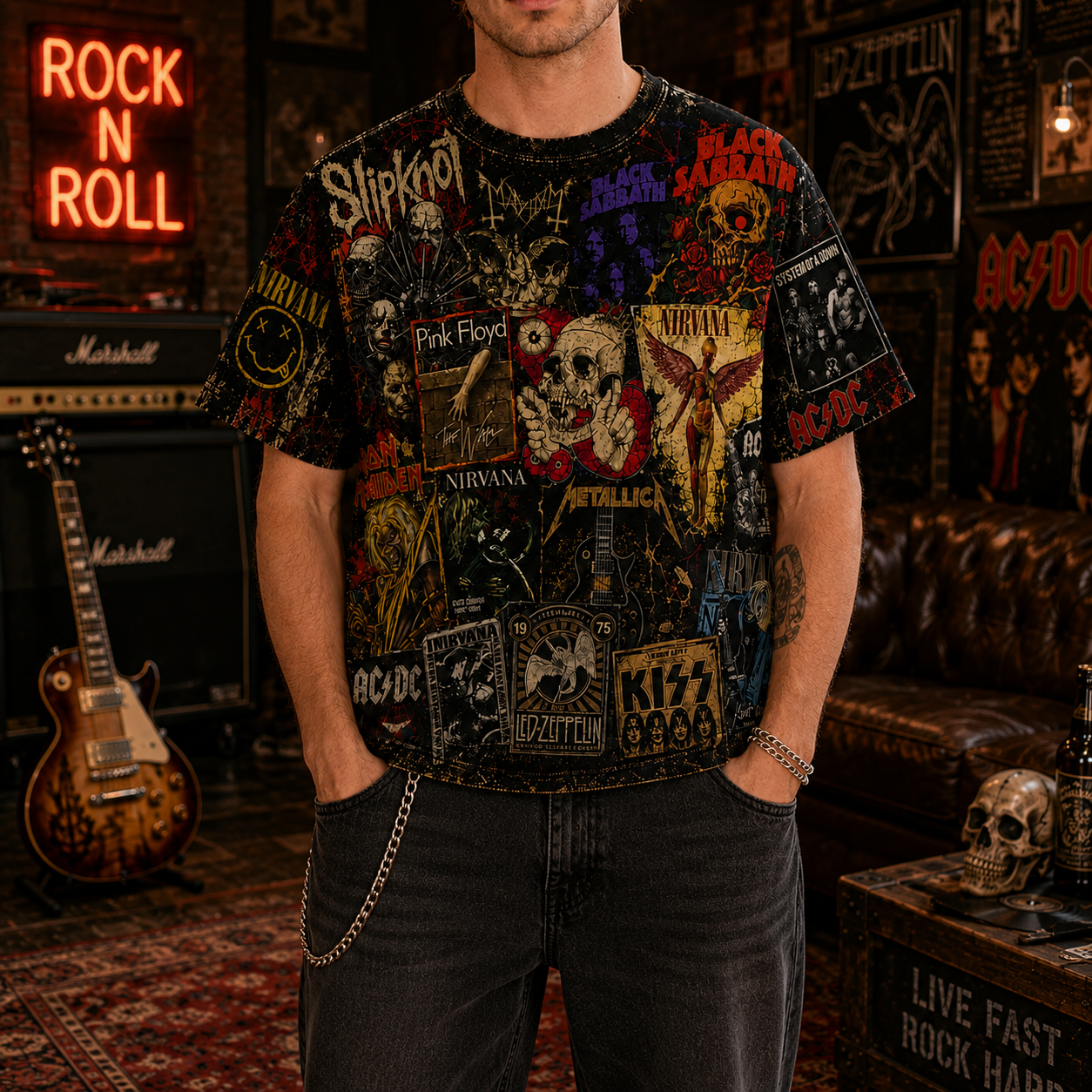 Rock Lover - Classic Legends All Over Print Shirt Version 4