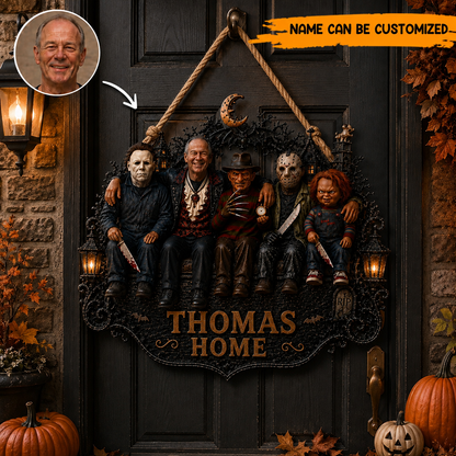 Personalized Halloween Horror Wooden Sign 2