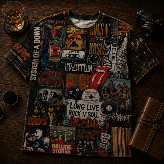 Rock Lover - Classic Legends All Over Print Shirt Version 2