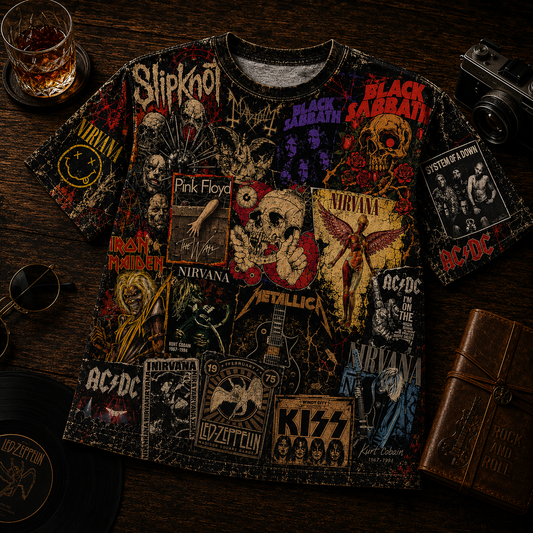 Rock Lover - Classic Legends All Over Print Shirt Version 4