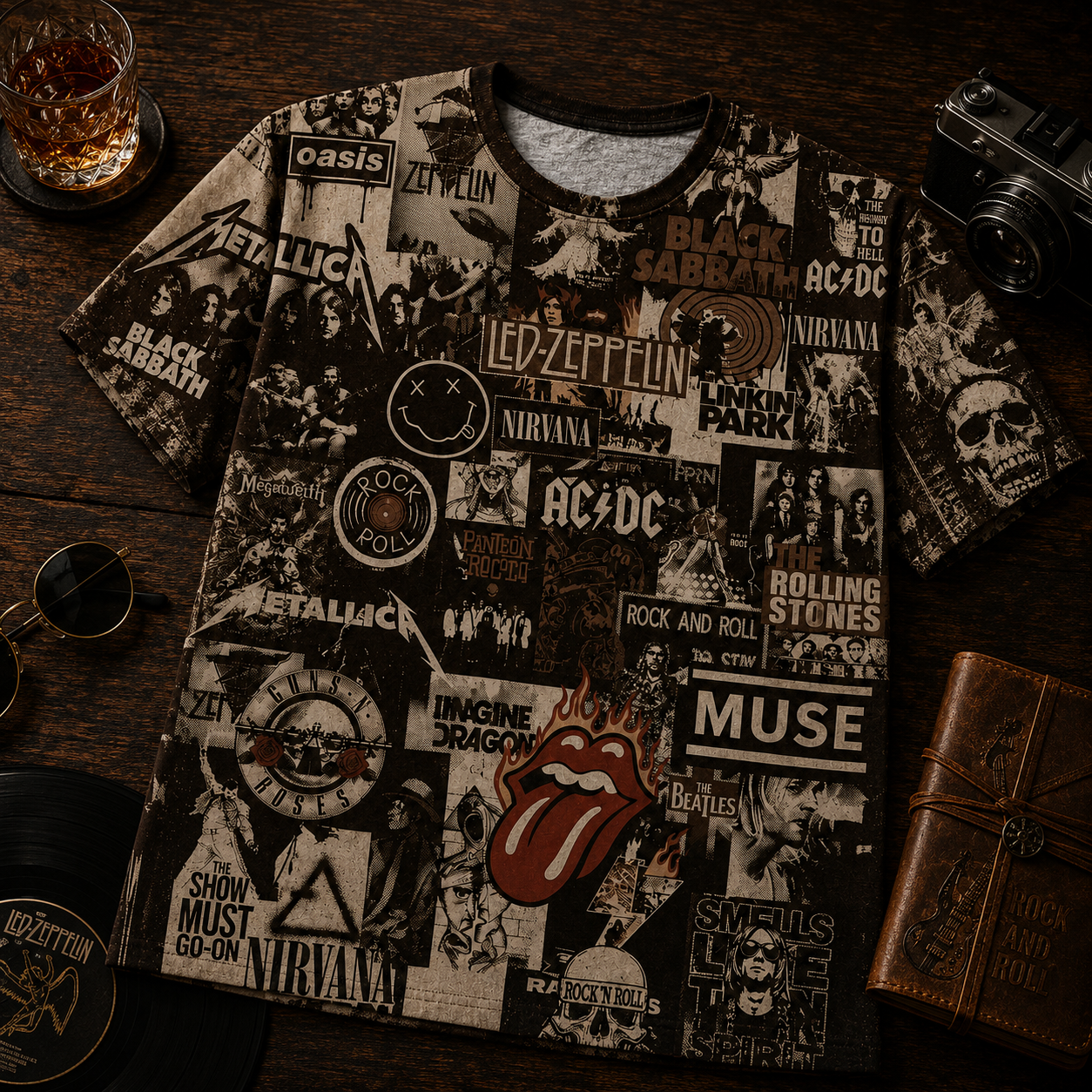 Rock Lover - Classic Legends All Over Print Shirt Version 6