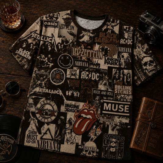 Rock Lover - Classic Legends All Over Print Shirt Version 6