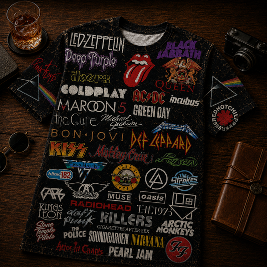 Rock Lover - Classic Legends All Over Print Shirt Version 7