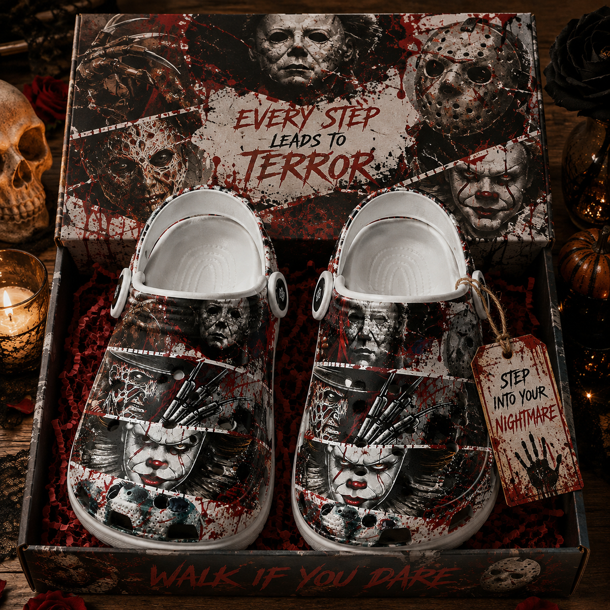 Horror Icons Halloween Crocs