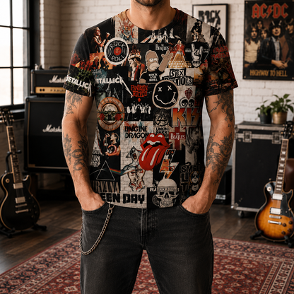 Rock Lover - Classic Legends All Over Print Shirt Version 8