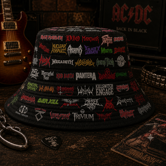 Classic Rock All Over Bucket Hat Version 1