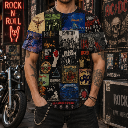 Rock Lover - Classic Legends All Over Print Shirt Version 9