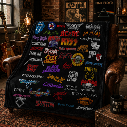 Rock Lovers - Classic Rock Legends Blanket Version 3
