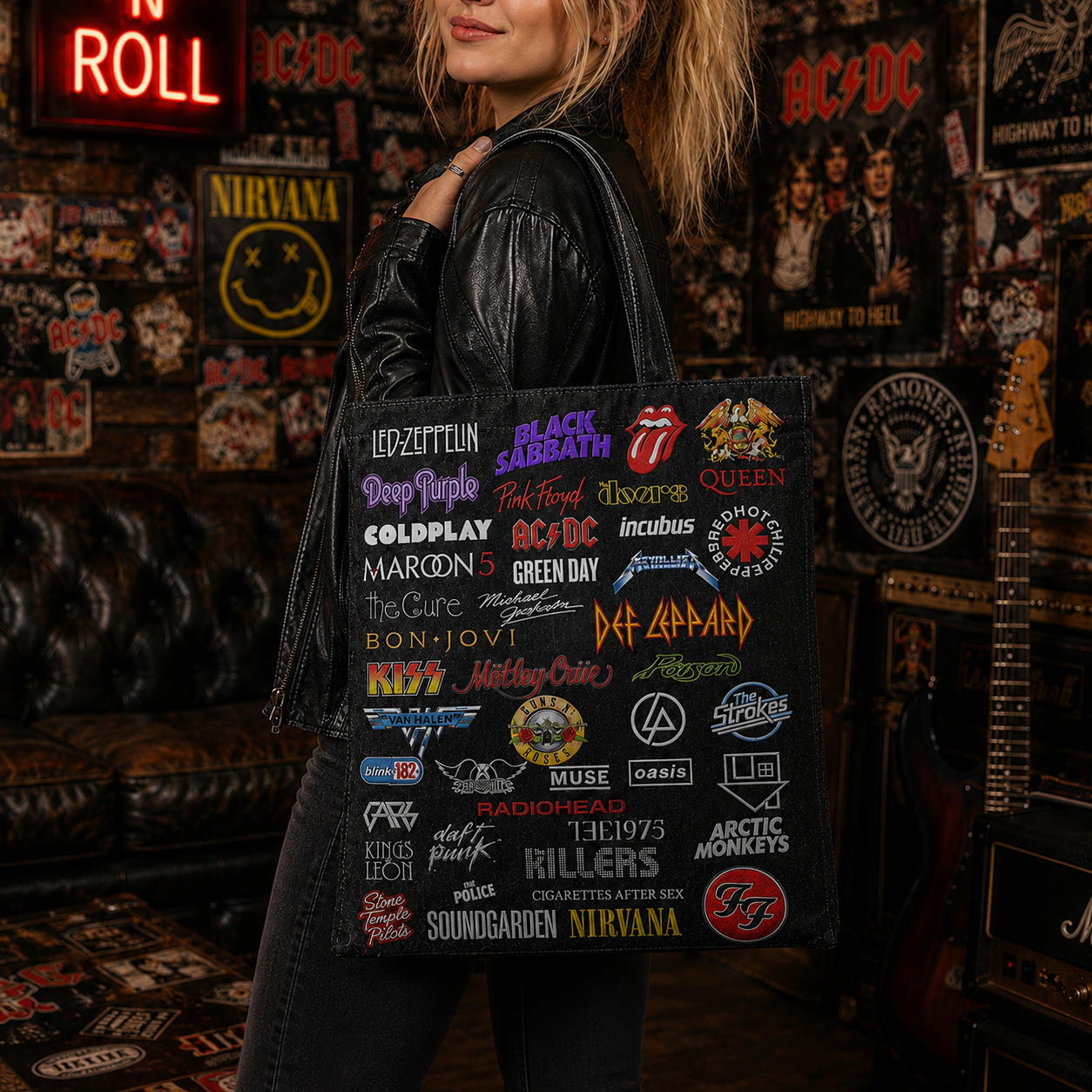 Rock Lovers - Classic Rock  Legends Editions Tote Bag Version 2