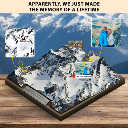 National Hiking Custom Map and Photo Acrylic Plaque