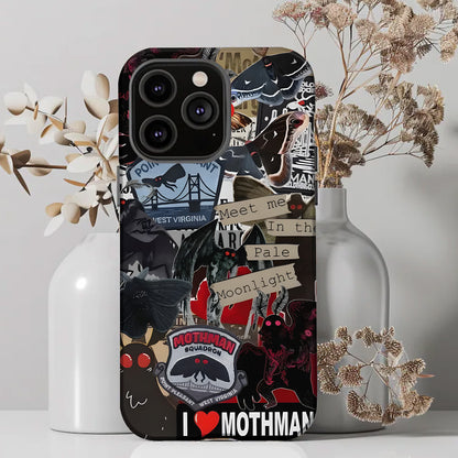 Meet Me in the Pale Moonlight - Mothman Phone Case