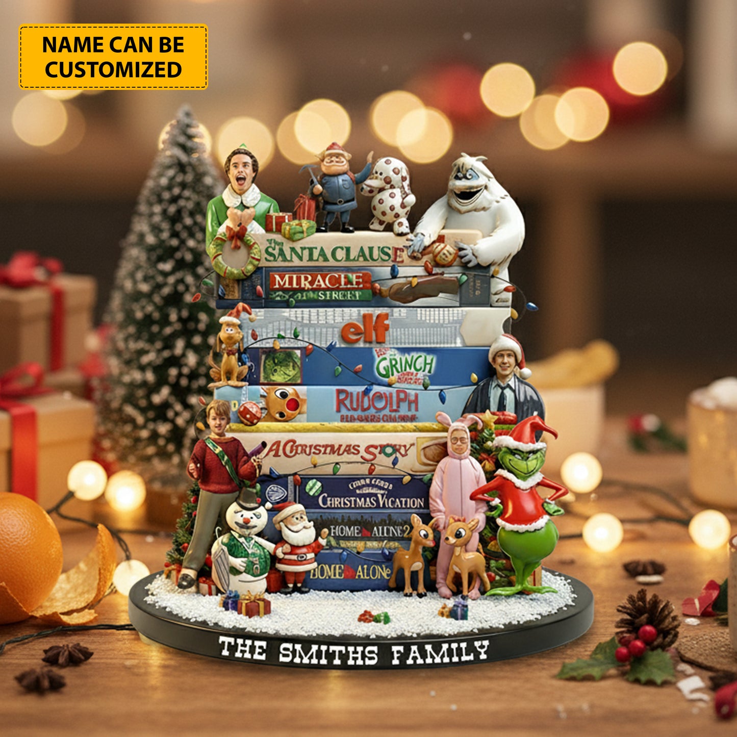 Merry Family Madness – Personalized Funny Christmas Acrylic Plaque