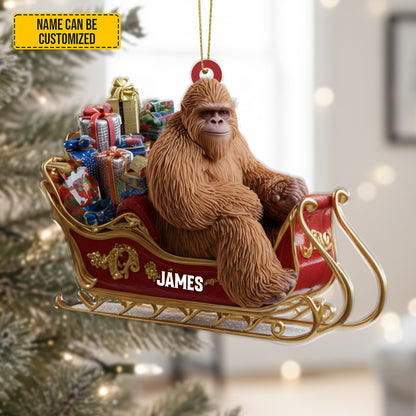Personalized Sasquatch Gift Christmas – Funny Christmas Ornament