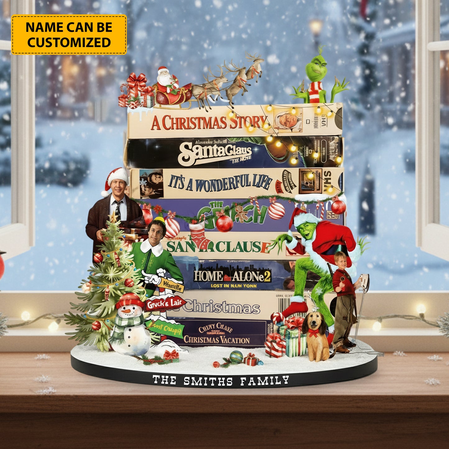 Christmas Classics – Personalized Holiday Acrylic Plaque