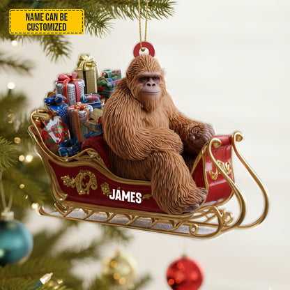 Personalized Sasquatch Gift Christmas – Funny Christmas Ornament