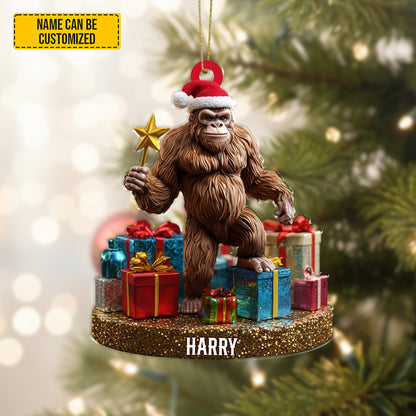 Personalized Sasquatch Christmas Tree Baubles – Funny Christmas Ornament