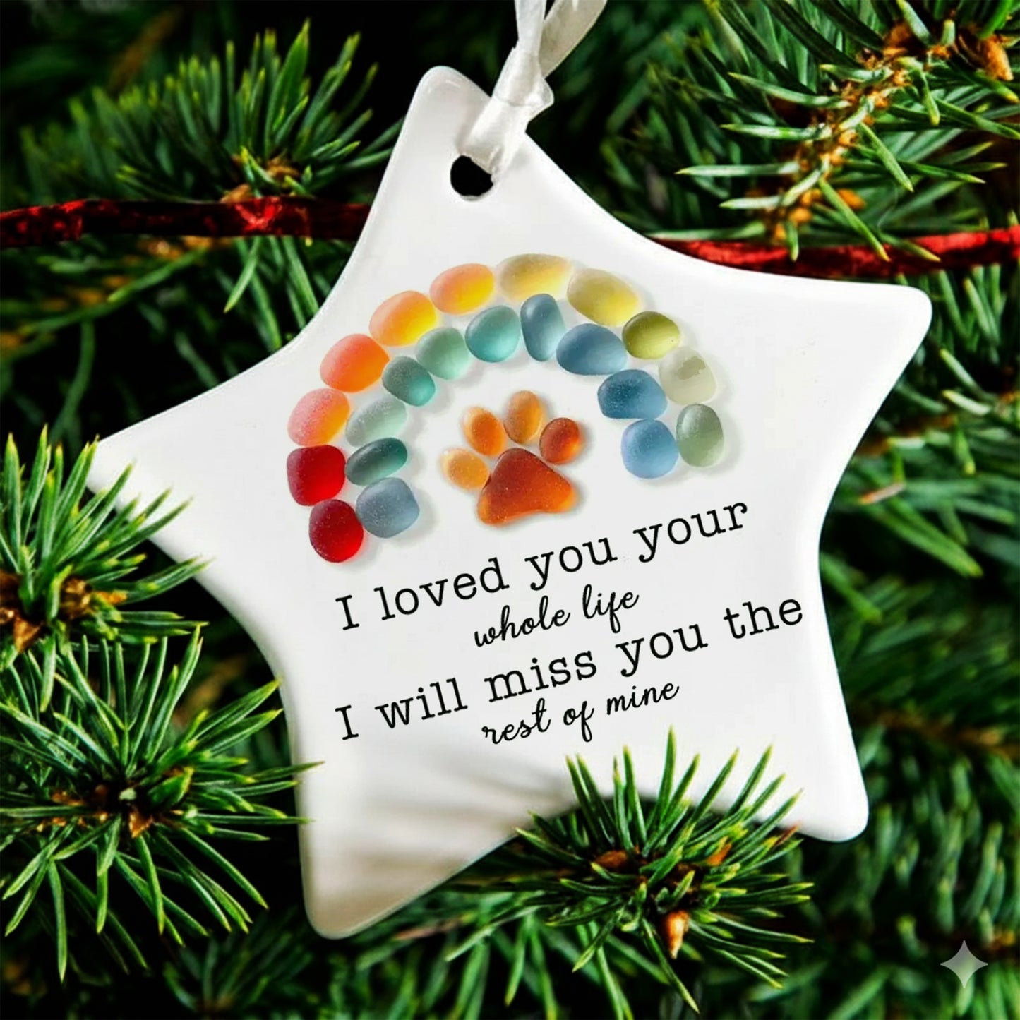 I Loved You Your Whole Life - Dog Lover's Christmas Ceramic Ornament